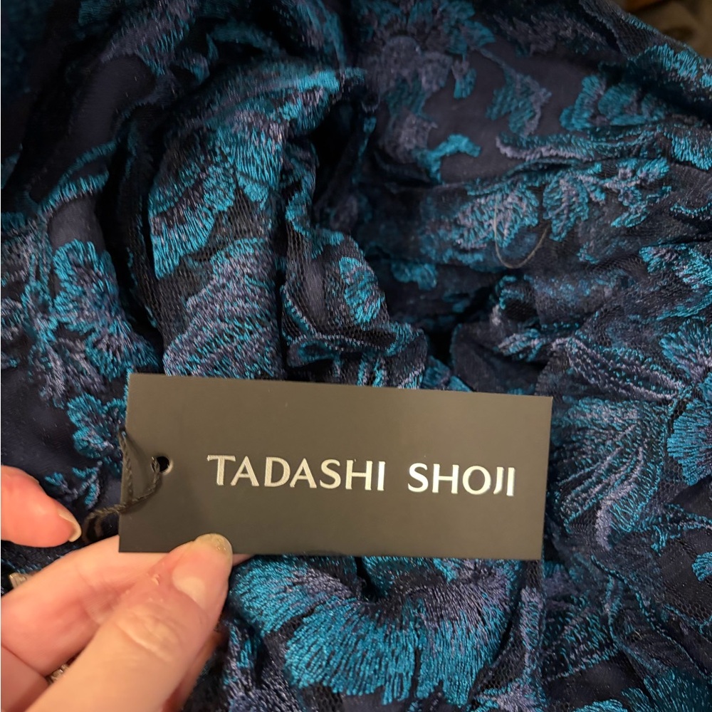 Tadashi Shoji Azure Lace Dress Never Worn With Tags - Picture 4 of 5
